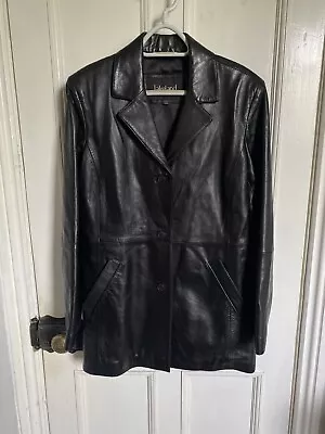 Buy Beautiful Lakeland Soft Black Leather Blazer Jacket 14 • 18£