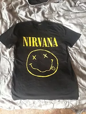 Buy Nirvana T Shirt Good Condition Size Medium • 3£