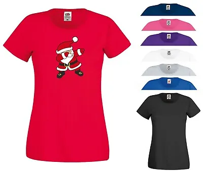 Buy Santa Claus Dab T Shirt Funny Dancing Christmas Xmas Birthday Gift Women Tee Top • 9.99£
