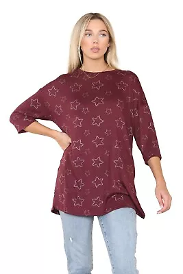 Buy Ex CURVE Clothing Plus Size Christmas Jumper Womens Ladies 3/4 Sleeve Pullover • 11.99£
