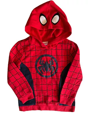 Buy NWT Marvel Comics Spider-Man Suit Lightweight Pullover Hoodie Kid Sz 5-6 Costume • 13.27£