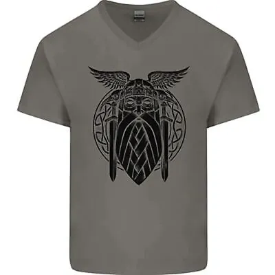 Buy Odin The Vikings Valhalla Thor Gym Nordic Mens V-Neck Cotton T-Shirt • 11.99£