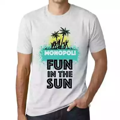 Buy Men's Graphic T-Shirt Fun In The Sun In Monopoli Eco-Friendly Limited Edition • 22.79£