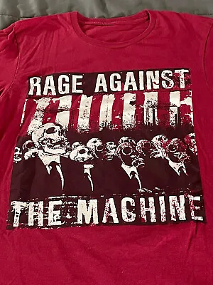 Buy RAGE AGAINST THE MACHINE Men's Size SMALL Red T-Shirt Tee NICE! FAST! Morello • 19.28£