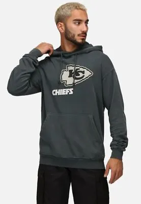 Buy Recovered NFL Men Hooded Sweatshirt Kansas City Chiefs Football Pullover Jacket • 43.99£