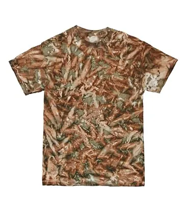 Buy Colortone Camo Pattern Short Sleeve Tee TD08M - Ladies Army Retro Cotton T-shirt • 10.39£