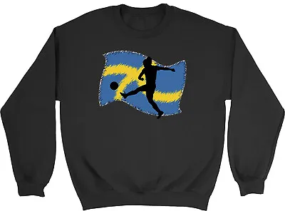 Buy Sweden Flag Womens Football Kids Childrens Jumper Sweatshirt Boys Girls • 12.99£