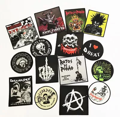 Buy PUNK PATCHES Iron On Patch ROCK Hardcore Metal Crust Anarcho Grindcore • 4.99£