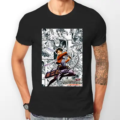 Buy Attack On Titan Levi Shingeki No Kyojin Anime AOT Tshirt T-Shirt Tee ALL SIZES • 17£