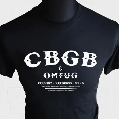 Buy CBGB Retro T Shirt OMFUG New York Club Vintage Punk Rock Blondie Cool Black • 13.99£