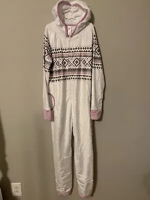 Buy NEW Justice Sleepover Shop One Piece Fair Isle Pajamas W Shimmer Size 12 (154) • 16.08£
