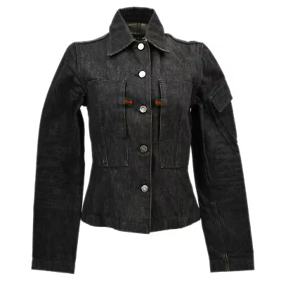 Buy Gucci Single Breasted Denim Jacket Gray 207.1118.7184 #40 171720 • 240.20£