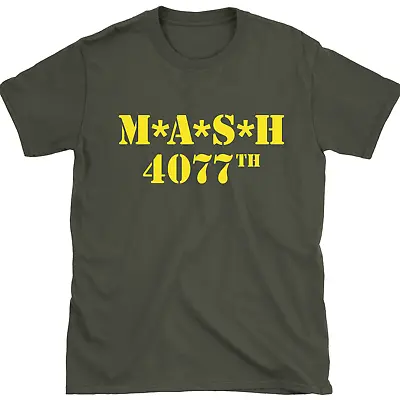 Buy Mash 4077th Military Funny T Shirt  70s Men's Tee Vintage Retro Army T Shirt • 10.99£