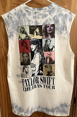 Buy Taylor Swift The Eras Tour Merch Tie Dye Sleeveless Size L Tank Top Shirt • 46.41£