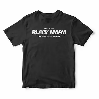 Buy British Armed Forces Royal Green Jackets Black Mafia - Swift & Bold T-shirt • 19.99£