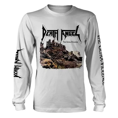 Buy Death Angel 'The Ultra Violence' White Long Sleeve T Shirt - NEW • 24.99£