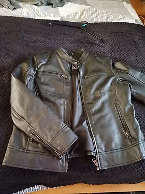 Buy Ladies Leather Jacket Large. Worn  Once. Smoke Free Home. • 26£