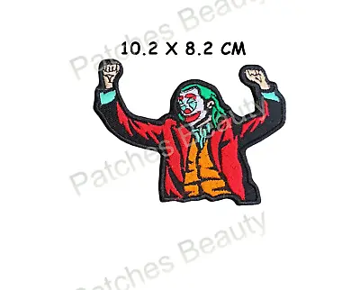 Buy Joaquin Phoneix Psycho Joker Embroidered Patch Iron On Jacket Jeans Leather 1102 • 2.50£