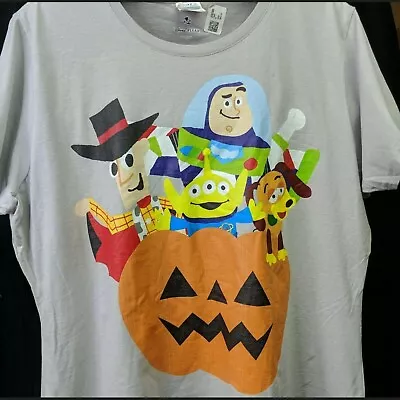 Buy Disney Toy Story Halloween T Shirt Womens XXL Gray Short Sleeve Buzz Woody New • 24.11£