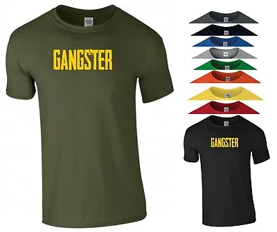 Buy Gangster T Shirt Gangsta Mafia Rap Music TV Series Fans Funny Gift Men Tee Top • 11.99£