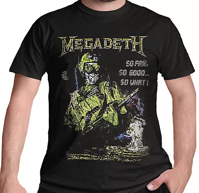 Buy Megadeth So Far So Good So What Explosion T Shirt New & Official Black S-2XL • 15.45£
