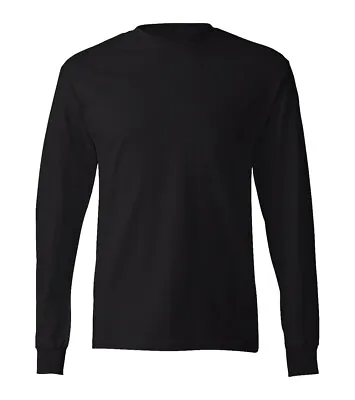 Buy River Road Mens Long Sleeve Plain T-shirt Cuffs 100% Cotton Premium Casual Tee  • 7.99£