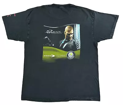 Buy 2004 Hitman Contracts Nvidia Vintage Black T-Shirt Computer Game Promo Merch • 48.30£