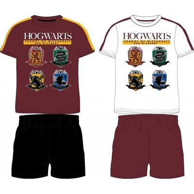 Buy Boys  HARRY POTTER HOGWARTS Short Sleeve Pyjamas 9-14 Yrs, Official Licensed • 14.99£