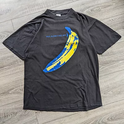 Buy Vintage The Velvet Underground 1993 Tour Tshirt Andy Warhol (Large) • 200£