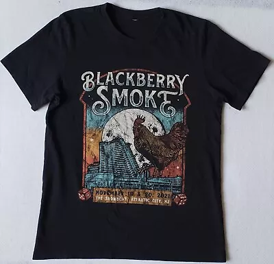 Buy BLACKBERRY SMOKE Showboat Atlantic City New Jersey 2021 Black T-Shirt • 12.79£