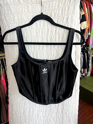 Buy Adidas Women Black Risqué Corset Top Size 8 MD Sold Out Limited Edition • 67.25£
