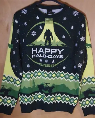Buy Halo Christmas Jumper Sweater Size Medium By Numskull  XBOX Video Game Brand New • 29.92£