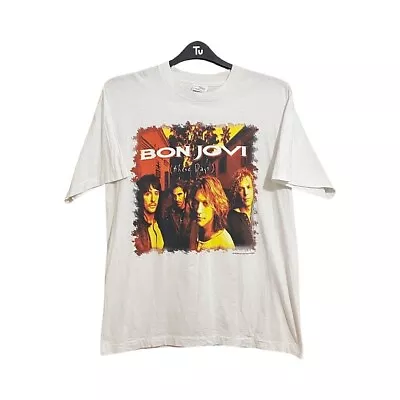 Buy Bon Jovi These Days 1996 World Tour Rare Vintage Music White T-Shirt Size Large • 34.19£