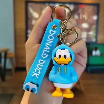 Buy Disney  Hoodie Donald Duck Keychain Keyring Pendant Bag Charm Backpack Keys • 6.99£