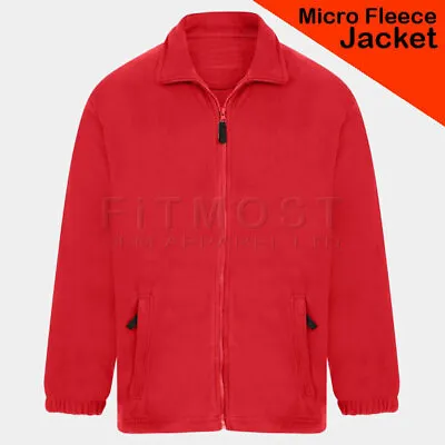 Buy Micro Fleece Jacket Full Zip Warm Outdoor Winter Casual Workwear Top  • 14.95£