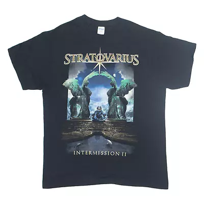 Buy GILDAN Stratovarius Intermission II Mens Band T-Shirt Black L • 19.99£
