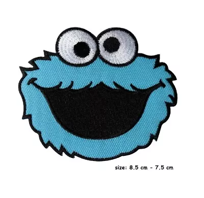 Buy Sesame Street Cookie Monster Embroidery Patch Iron  On Movie Comic Badge Cartoon • 22.49£