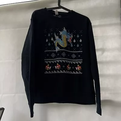 Buy Pokémon Christmas Holiday Sweatshirt Size Medium Gyrados Magicarp • 26.99£