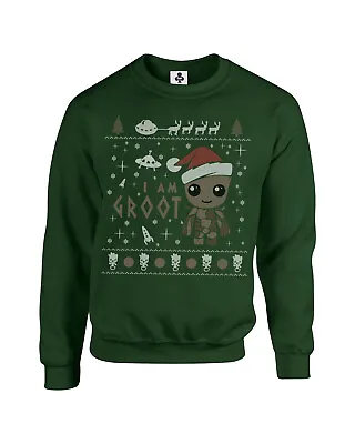 Buy I Am Groot Christmas Jumper Guardians Of The Galaxy Xmas Sweatshirt • 19.95£