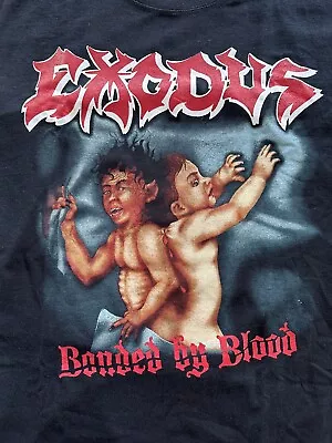 Buy Exodus Bonded By Blood XL T-shirt Gary Holt Thrash Bay Slayer Metallica Overkill • 7.87£