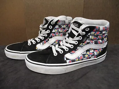 Buy Vans Women's Filmore Butterfly Checkerboard Hi Top Skate Shoes Size 6.5 • 14.18£