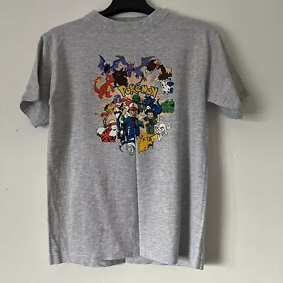 Buy Vintage Kids Pokémon T Shirt 2000 Nintendo Pokemon Retro Top • 12.38£