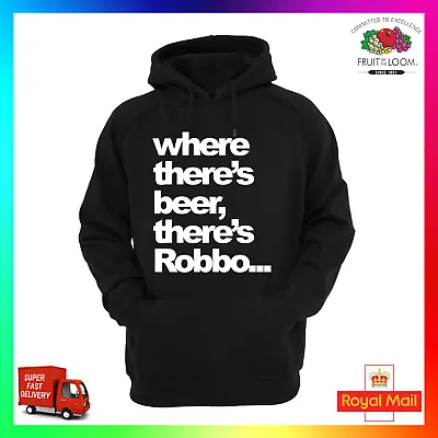 Buy Where Theres Beer Theres Robbo Hoodie Hoody Party Stag Birthday Xmas Drinking • 24.99£