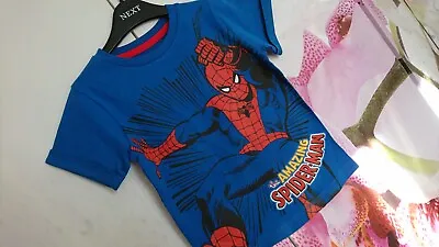 Buy New Spiderman Boy T-shirt Top Or Pyjama Top 3/4 Yrs 4y  • 3.99£