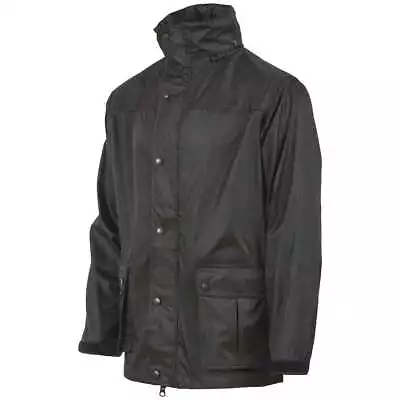 Buy Highlander Tempest Tactical Mens Jacket Waterproof Windproof Hooded Coat Black • 58.95£