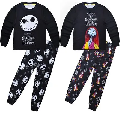 Buy Kids The Nightmare Before Christmas Costume Tracksuit Outfit Sportwear Pyjamas • 17.99£