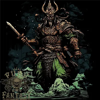 Buy Guan Yu Chinese God Of War Fantasy MMA Mens T-Shirt 100% Cotton • 10.75£