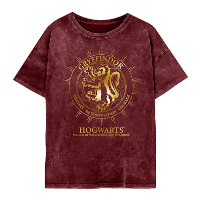 Buy Harry Potter Gryffindor Constellations SuperHeroes Inc. Acid Wash T-Shirt • 24.99£