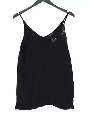 Buy New Look Women's T-Shirt UK 8 Black Viscose With Nylon Camisole • 8.50£