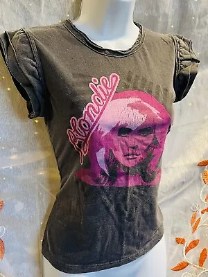 Buy AMPLIFIED Blondie T-Shirt Debbie Harry Vintage Print Size UK8 • 18£